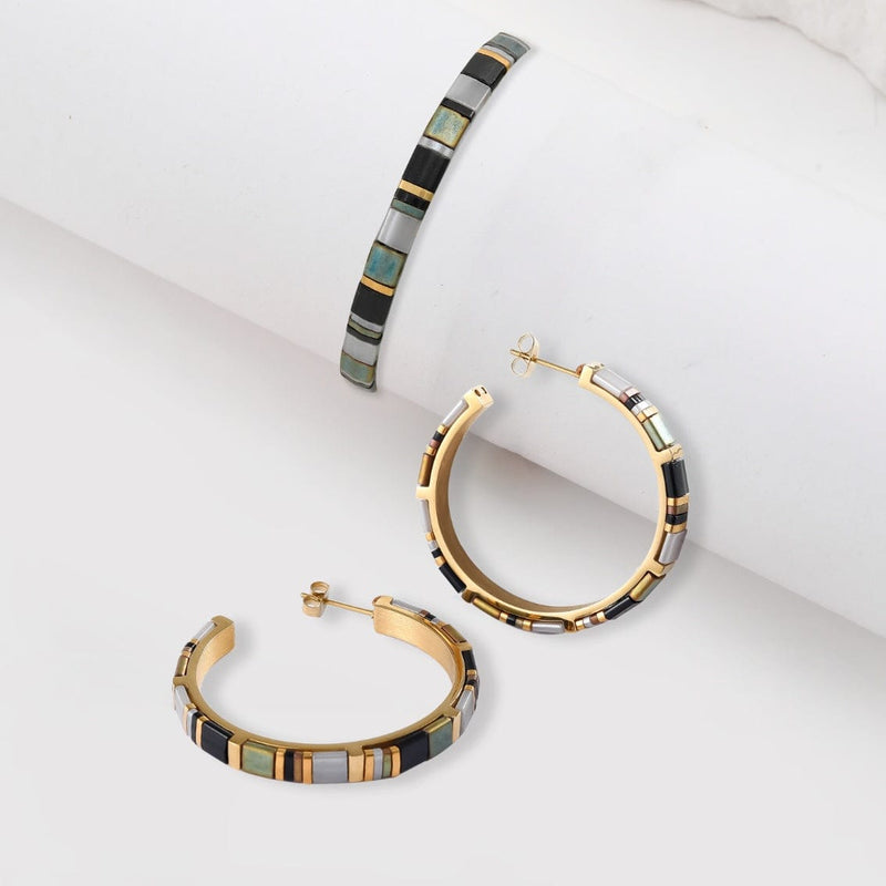 Coffret Cadeau Moon (Bracelet et boucles d&
