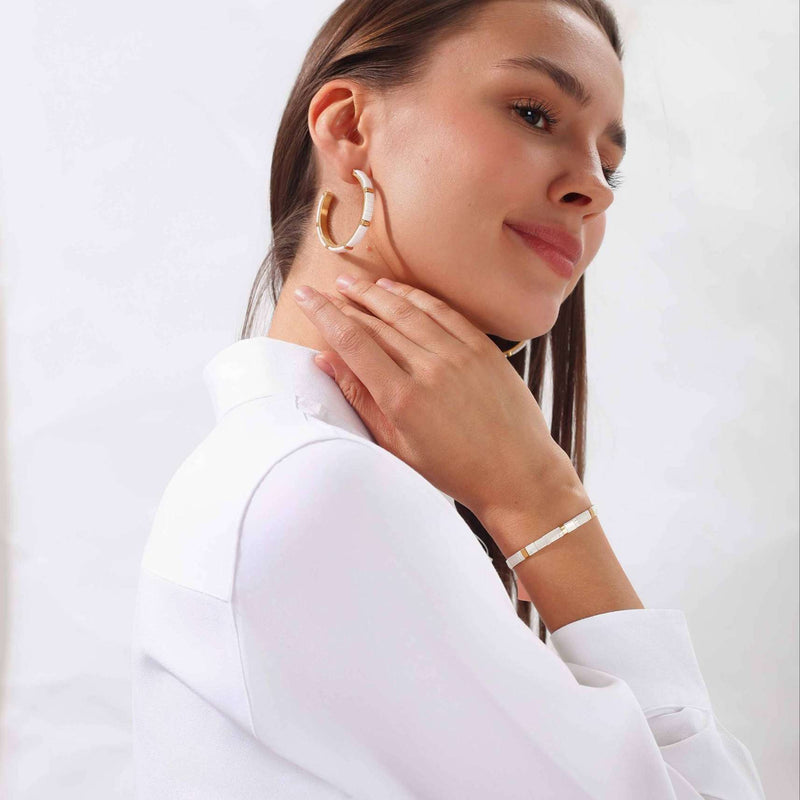 Ensemble Neige (Parure Gotha et boucles d&