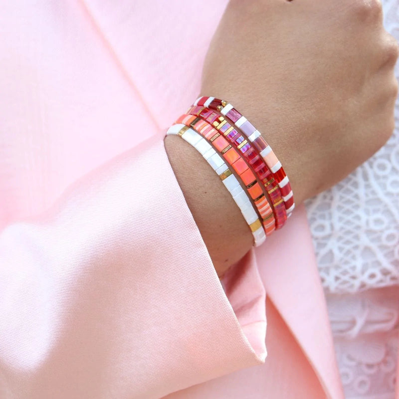 Cerise - Bracelet de perles