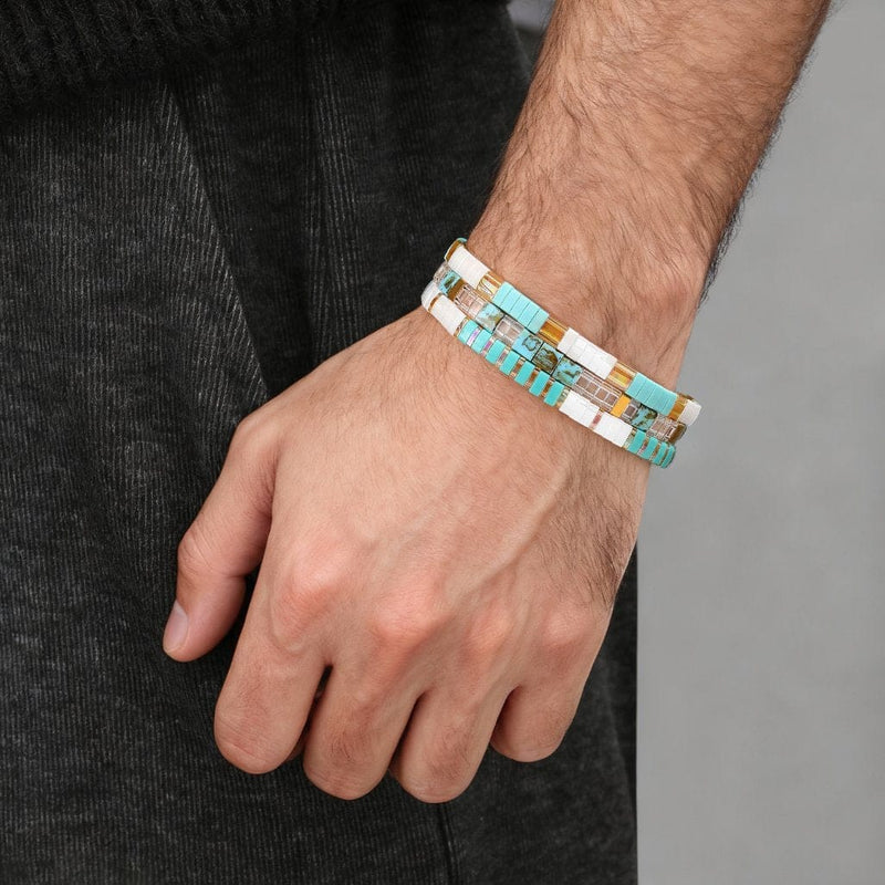 Parure Eden - Bracelets de perles (Pour Lui)