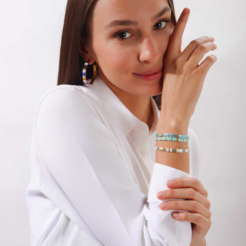 Parure Ingrid - Bracelets de perles