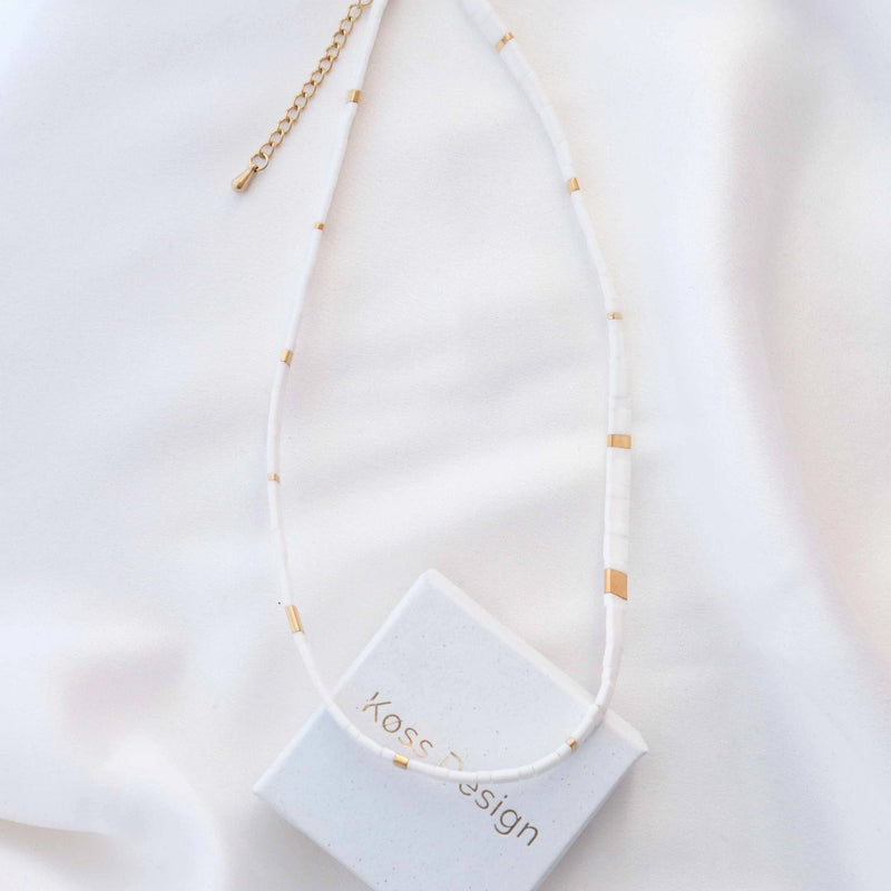 Neige - Collier de perles