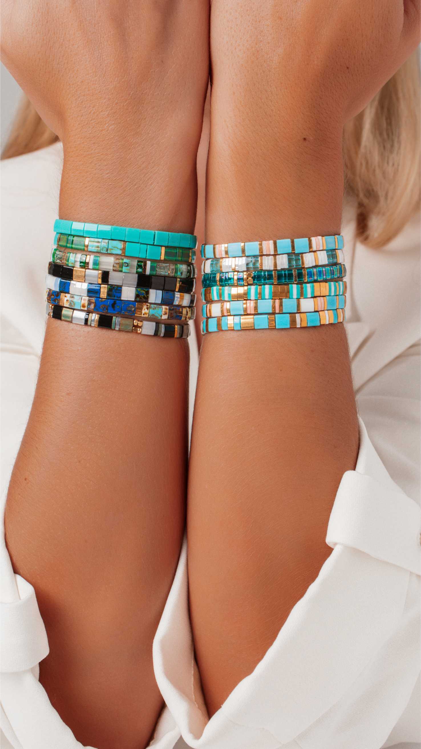 Collection Lagon — Bracelets Miyuki Bleu Lagon | Koss Design