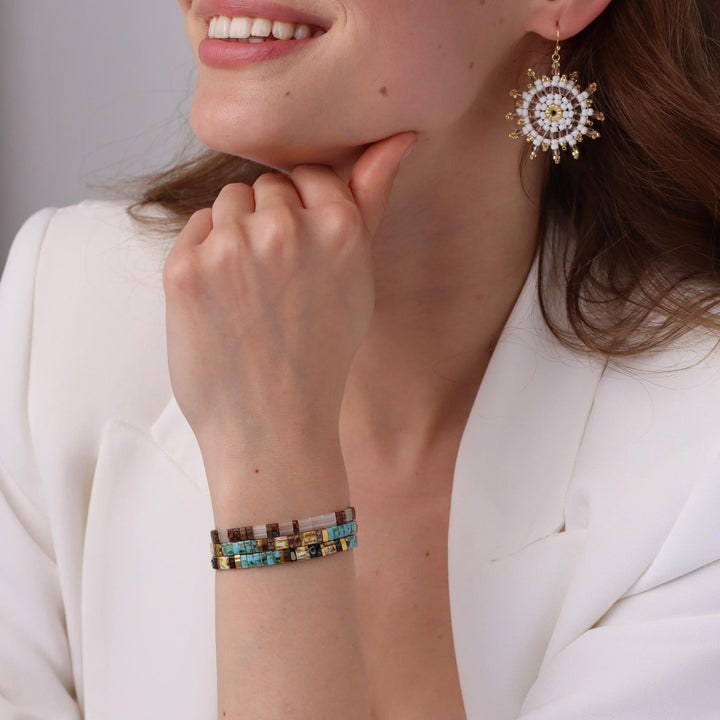 Set Jeanne - Pulseiras de pérolas