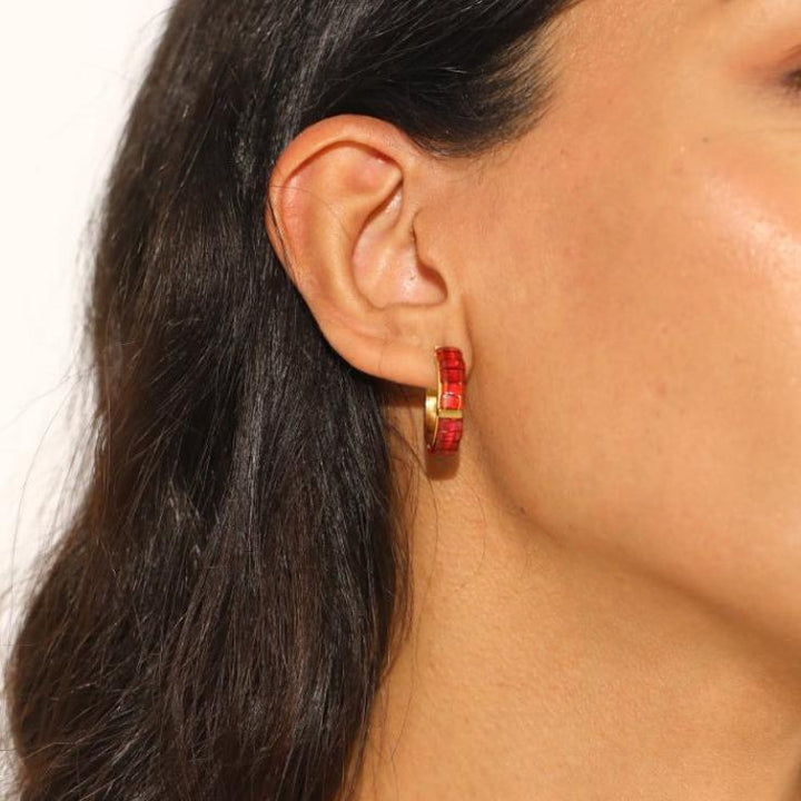Fiorina - Boucles d'oreilles Pierre de naissance Janvier