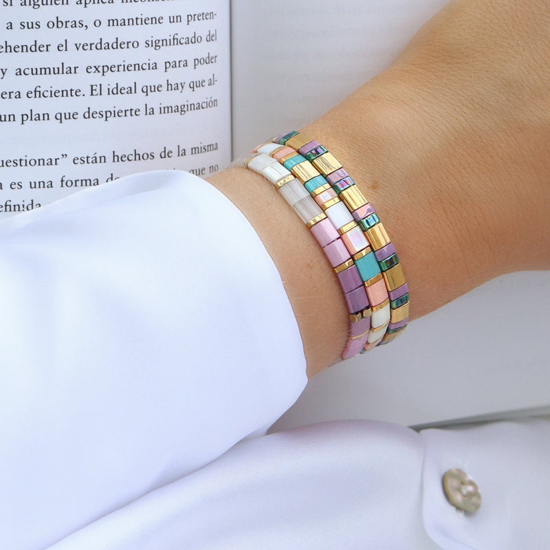 Set Aloha - Pulseiras de pérolas