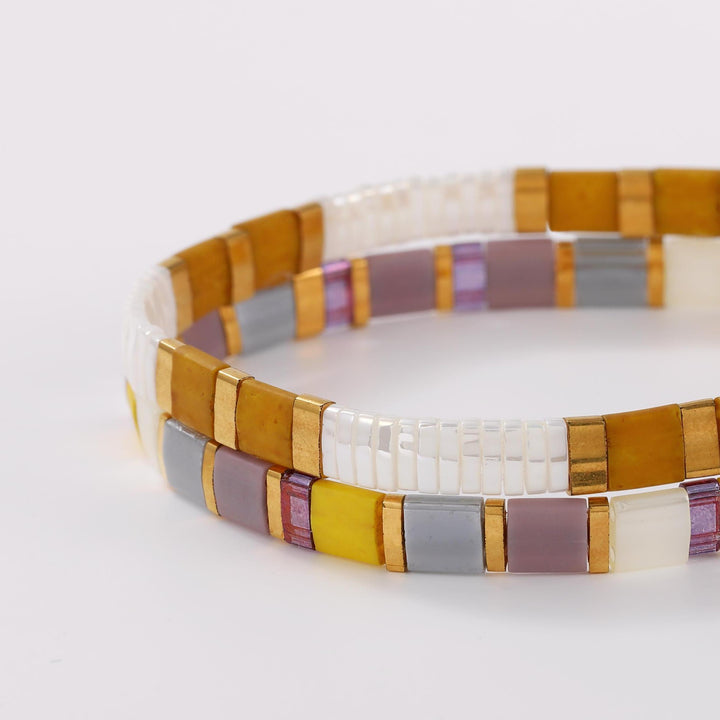 Parure Soleil - Bracelets de perles
