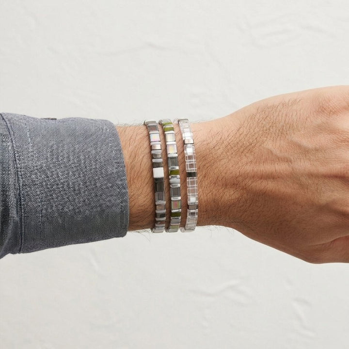 Parure Celine - vue détaillée des perles Miyuki japonaises