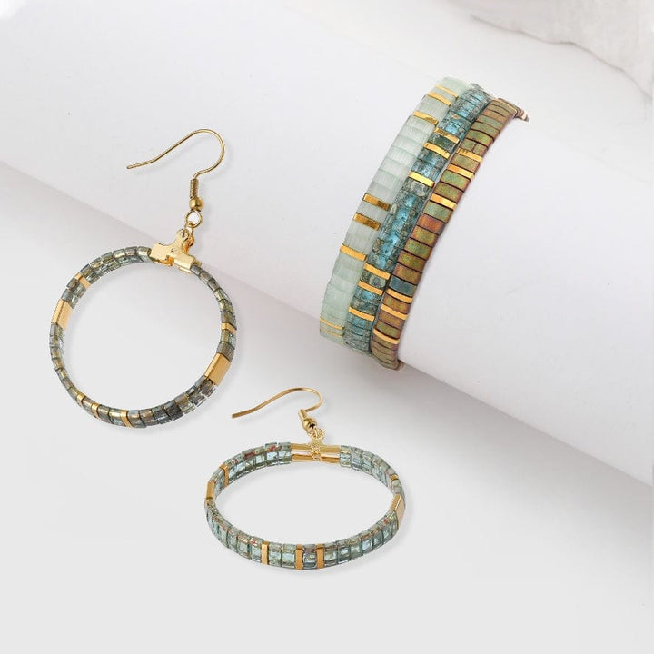 Coffret Cadeau Luna (Parure et boucles d'oreilles Luna)