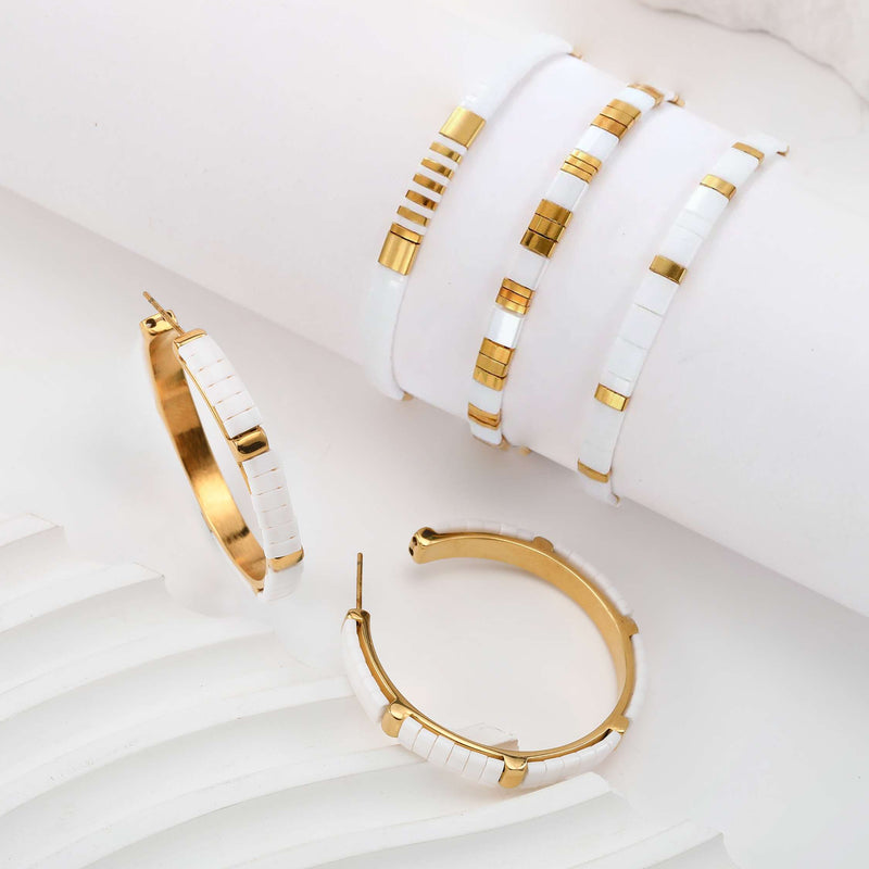 Coffret Cadeau Neige (Parure Gotha et boucles d&