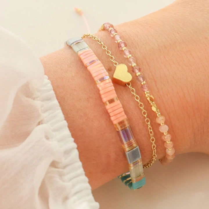 Hørt - bracelet en perles Miyuki porté au poignet