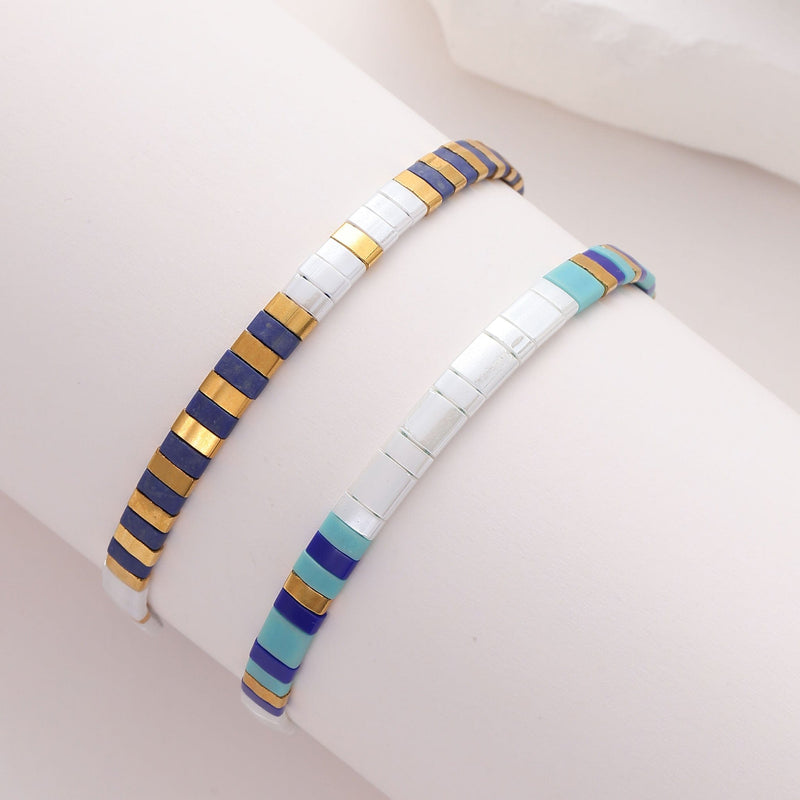 Parure Marine - Bracelet de perles