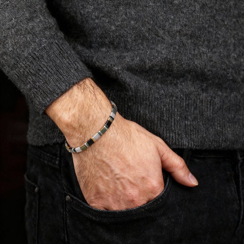 Moon - Bracelet de perles (Pour Lui)