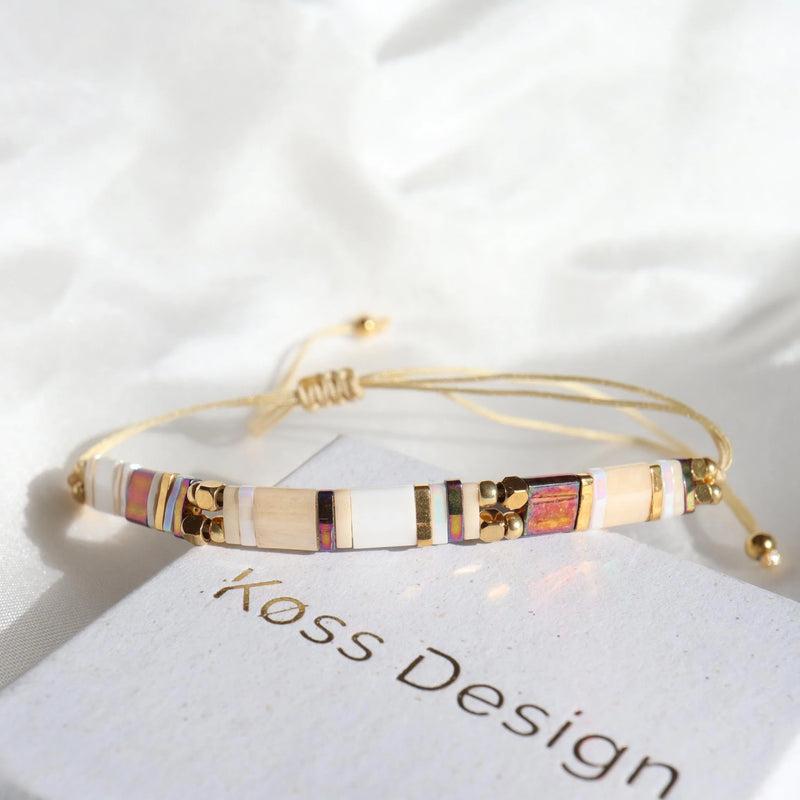 Parure Angèle - Bracelet de perles