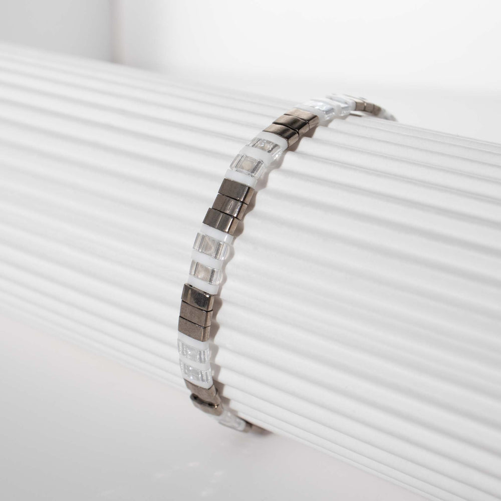 Silver - Bracelet de perles