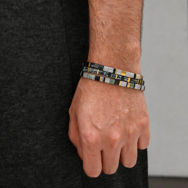 Parure Iconic - Bracelets de perles (Pour Lui)