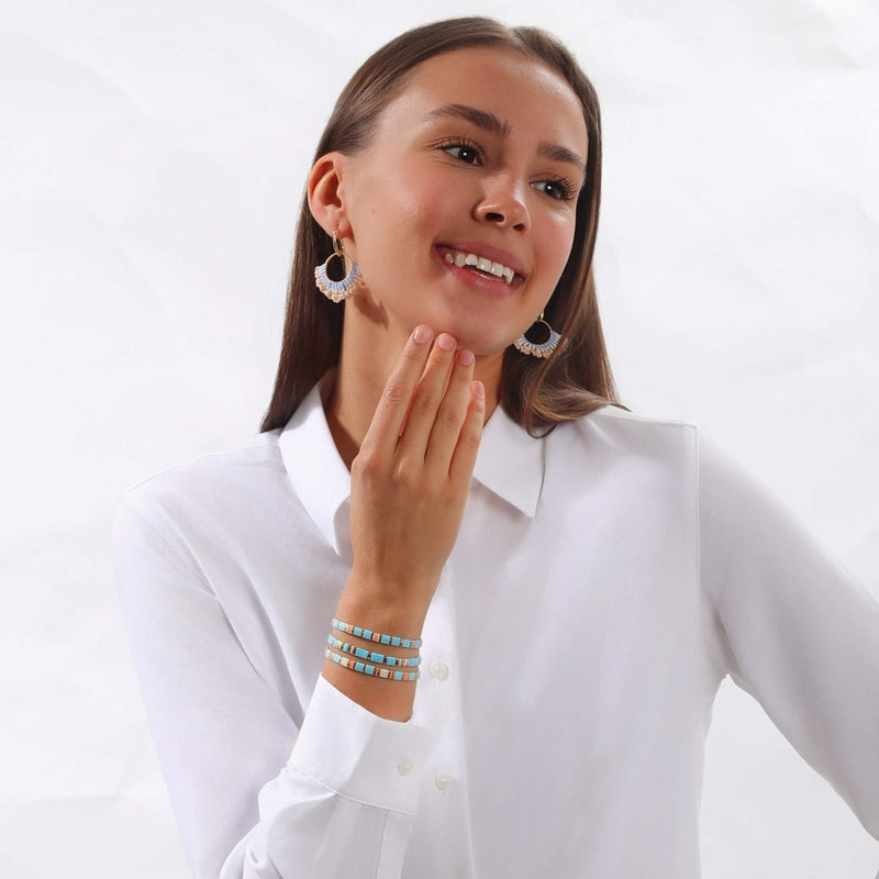 Parure Thalia - Bracelets de perles