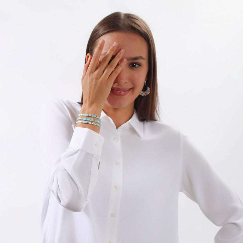 Parure Thalia - Bracelets de perles