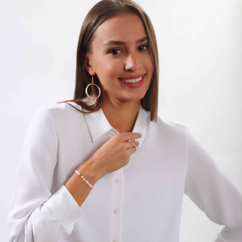 Fleur - vue détaillée des perles Miyuki japonaises