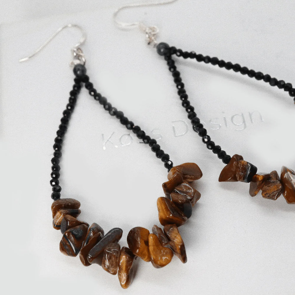 Sarah - Boucles d'oreilles Œil de tigre