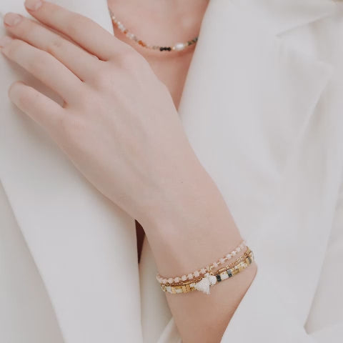 Parure Abby - Bracelet de perles