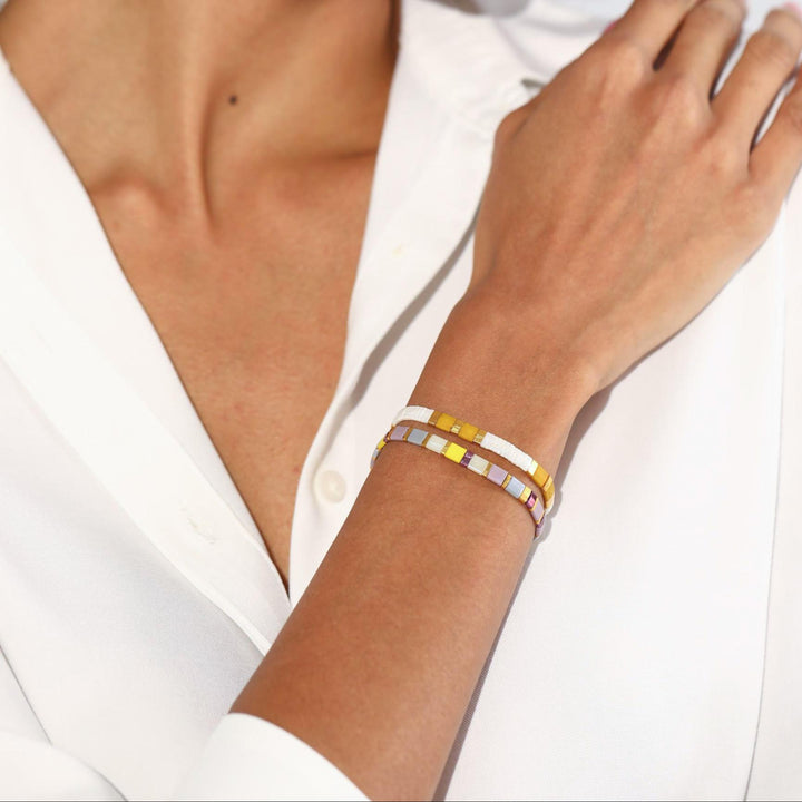 Parure Soleil - Bracelets de perles