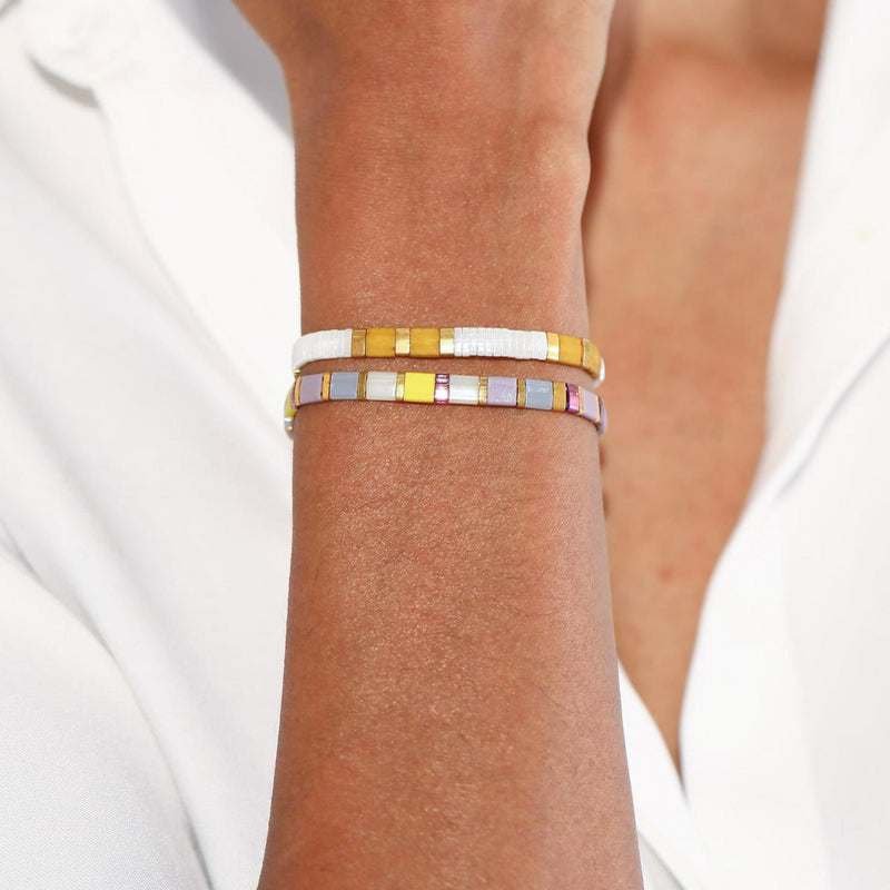 Parure Soleil - Bracelets de perles