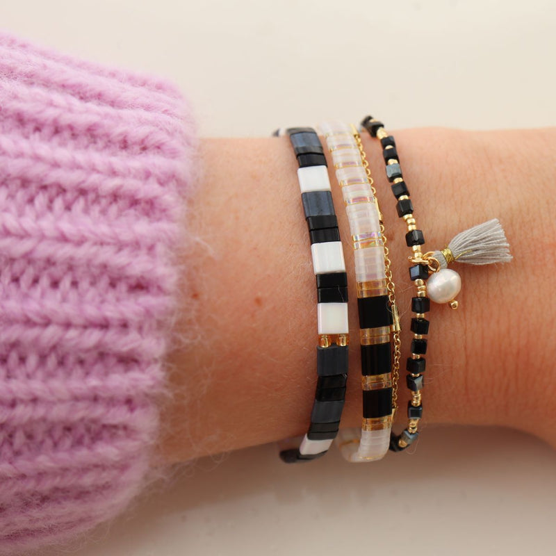 Set de sombras - Pulseiras de pérolas