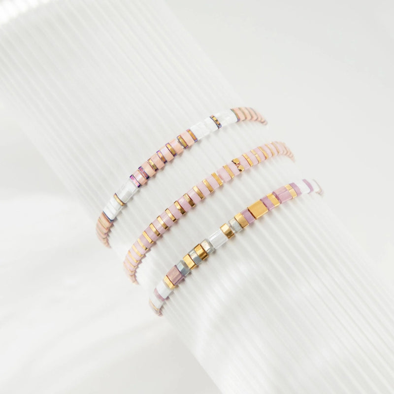 Set Jasmim - Pulseiras de pérolas